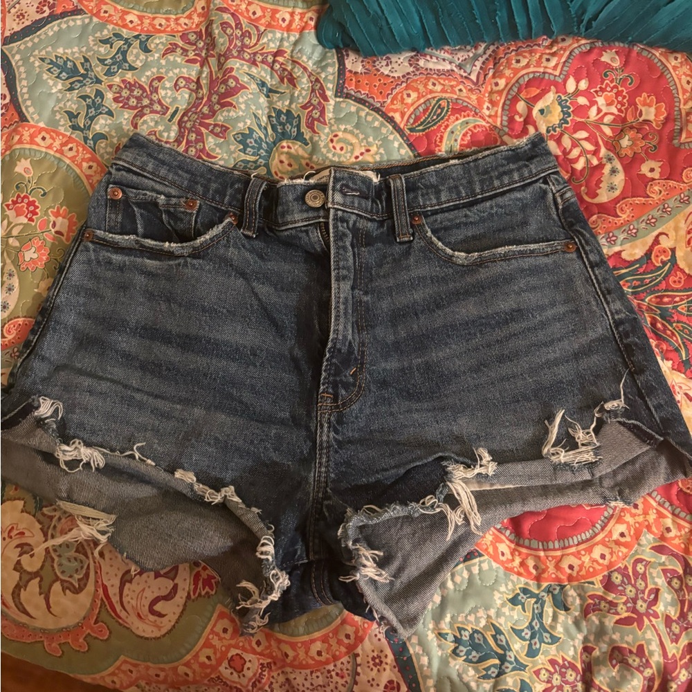 Abercrombie High Rise Mom Shorts